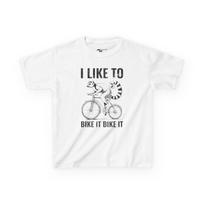 Kids Lemur Bike Riding Tee: Vintage Graphic Children's T-Shirt M