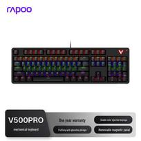 Rapoo V500PRO Upgraded 104-Key Wired Mechanical Gaming Keyboard