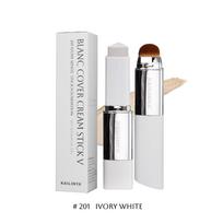 Dual-Ended Color-Changing Foundation Stick: Long-Lasting, Smudge-Free Concealer & Contour for Flawless Skin Tone Enhancement. white