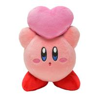 Boeki Kirby ALL STAR COLLECTION Kirby Heart Plush Toy KP33 San-ei (Friends Throwing) (S) W11×D8×H15cm