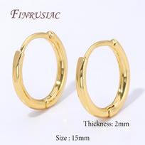 1/2/3Pairs 18K Gold Plated Vintage Twisted Hoop Earrings For Women,Circle Hoops Party Jewelry,Earrings Accessories 1 Pair