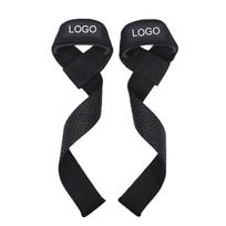 Oem Custom Logo Heavy Duty Weight Lifting Straps Body Building Deadlift Straps Powerlifting Gym Wrist Straps For Gym Weightlifti juoda
