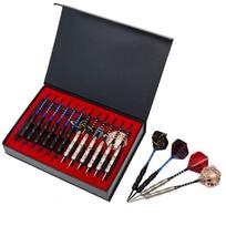 12 Exquisite Gift Boxed 22G Pin Dart Set 484G Durable Aluminum Rod Keel