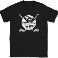 Golfing Life T-Shirt Funny Hobby Putt Ball Club Landscape Gift Graphic Tee XL