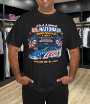 Men's and Women's T-shirts Vintage NHRA Winston Drag Racing US Nationals Indianapolis 1997 T-Shirt S
