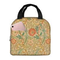 Pink And Rose By William Morris 1890 Insulated Lunch Bag for Kids School Cooler Thermal Food Box Tote Lunch Boxes Container One Size