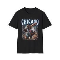 Men's and Women's T-shirts Chicago Cubs Horror Mash-Up T-Shirt - Scary Baseball Fan Apparel M