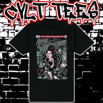 Men's and Women's T-shirts Amy Winehouse Comic Book Cover style Tee ~ 100% Cotton XXL