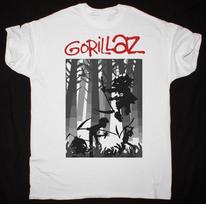 Men's and Women's T-shirts VTG GORILLAZ BAND FOREST Heavy Cotton White S-5XL M