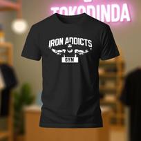 Men's and Women's T-shirts IRON ADDICTS GYM T CT FLETCHER MIKE logo T-Shirt S-5XL XXXL