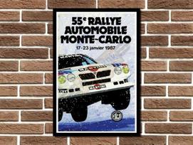 Lancia Rally Monte Carlo Metal Wall Sign Garage Sign Wall Plaque Man Cave BarAluminumtin sign 20x30cm（7.8x11.8inch）