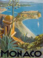 TYmall Metal Sign Wall Plaque  Monaco Monte Carlo France French Scenic Travel Art Decor House Home Tin Signs 20x30cm（7.8x11.8inch）