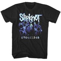 Men's Slipknot Band Photo T-shirt Small Black 4XL