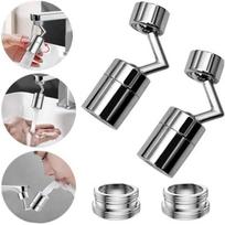 2PCS Robinet de Filtre à éclaboussures Universel, Rotation 720 ° Tête de Robinet à Bulles de Cuisine Avec Filtre Net à 4 Couches