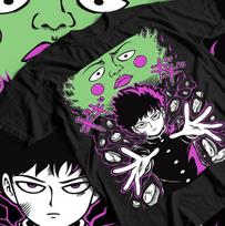 Mob Psycho 100 Cast T-Shirt Anime Manga Mob Psycho Dimple T-Shirt Tee All Size S