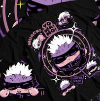 Satoro Gojo T-shirt Gaming Japan Kirby jjk Anime gift Shirt All Size 3XL