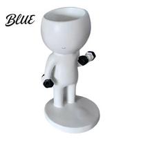 Dumbbell Figure Planter Fun Workout Planter Modern Resin Treadmill Runner Plant Pot C