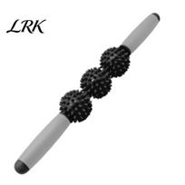 Handheld Muscle Massager Massage Roller Stick with 3/5 Spiky Balls, Fascia Cellulite Deep Tissue Massager, Tool for Sore Muscles, Neck, Leg, Back A juoda