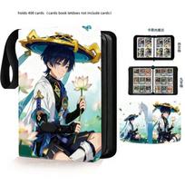 400900 Pcs Card Album Book Anime Genshin Impact Collection Card Zipper Game Cards Sunny Starscout Binder Holder Kids Gifts Toys