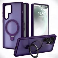 dėklas, skirtas Samsung S25 S24 S23 S22 ultra, magnetinis laikiklis, apsauginis dangtelis, apsaugantis nuo pirštų atspaudų, atsparus smūgiams, su laikikliu, tvirtas dėklas Galaxy S25 Ultra violetinė