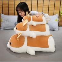 45/70/90CM Big kawaii Shiba Inu Dog Plush Toy Pillow Stuffed Soft Animal Cushion for Children Girls Sleeping Doll 35cm