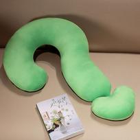 65cm Creative Question Mark Plush Neck Support Pillow Stuffed Colorful Sleeping Head Pillow Girlfriend Gift