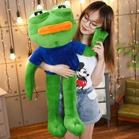 Kūrybingas 50-90 cm Mielas Magiško Išraiškos Pepe Varlė Liūdna Varlė Pliušinis 4chan Memų Žaislai Įdaryti Gyvūnų Lėlės Vaikams Graži Dovana 50cm
