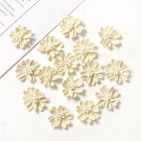 Artificial Cherry Millet Flower Head Birthday Wedding Decoration Photo Flowers For The Living Room Decor Summer Garden Supplies (Milk White,10Pcs) pieno baltumo spalva
