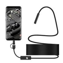 7mm Endoscope mini Camera Flexible IP67 Waterproof Micro USB Inspection Borescope Camera for Android PC Notebook 6LED Adjustable