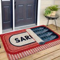 Decorative Floor Mat Is Designed Sardine Pattern It Has Anti Slip and It Is Very Carpets in The Bedroom or Balcony of Your Home 40cm x 60cm