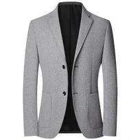 Rudens Vyriški Švarkai Kostiumai Striukės Business Casual Kostiumas Vilnoniai Paltai Aukštos Kokybės Vyriški Slim Fit Švarkai Striukės Švarkai Paltai M pilka