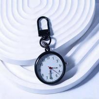 Metal Keychain Pocket Watch Quartz Movement Minimalist Nurse Watch  Night Walking juoda