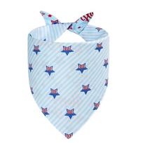 Independence Day Pet Bandana for Dogs, Patriotic Scarf, 17 Inch Red Blue One Size