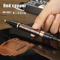 Permanent Paint Marker Pen Round&Fine Tip 0.7/3mm Tip Pen for Stone Coloring Metal Refinishing Paint Marker