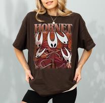 Hollow Knight HorneT-Shirt, Graphic Anime Tee, Indie Game Gothic Shirt L