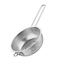 Stainless Steel Colander Basket Easy To Clean and Comfortable Grip Lightweight Strainer for Kitchen Multipurpose Use