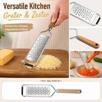Stainless Grater Multi-Purpose Grater for Cucumber Peeler one size sidabras