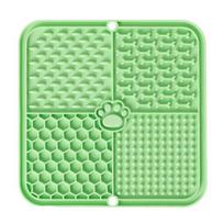Pet Lick Mat for Dogs and Cats Size#M žalia