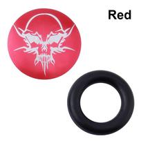 MTB Foldable Bike Road Mountain Bikes Crankset Plug Screw Disc Cover Bicycle Teeth Plate Crank Cap raudona