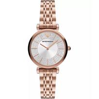 Emporio Armani AR11446 Gianni T-Bar Analog Silver Dial Women's Watch 32
