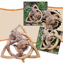 Norse Pagan Gods Carving Heathen Norse Rune Resin Wall Hanging Decor Yard Garden Statues Home Decoration Door Hanging Pendant