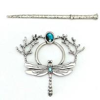 1PC Retro Dragonfly Hairpin Wind Hair Stick Women's Fashion Antique Color Hair Accessories Dress Up Headwear
