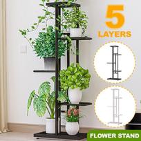 5 Layer Balcony Ladder Pot Plant Rack Flower Pot Stand Display Shelf Outdoor/Indoor Potted Plant Flower New pilka