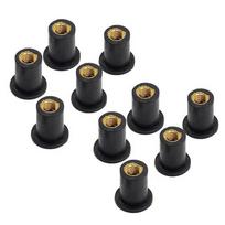 50 vnt. M5x0,8 mm Motociklo priekinio stiklo įveržiamoji veržlė Well Nut Vario veržlių rinkinys 5 mm Metrinis