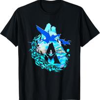 Avatar The Way Of Water Scenic Pandora Blue Vignette T-Shirt S juoda