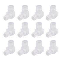 12Pcs Plastic Hose Barb Fitting 90 Degree L Right Angle Reducer Barbed Joint Adapter Elbow 16x20mm