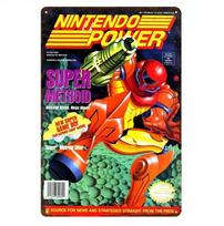 Power Magazine Retro Video Game Metal Poster Tin Sign 20*30cm-aluminum sign 20x30cm（7.8x11.8inch）