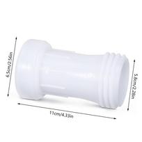 Plastic Extension Tube IBC Tank Tap Pipe Connector 58mm 65mm Water Drain Adapter Extension Pipe Joint Home Tool