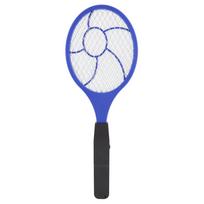 Three layer Electric Fly Mosquito Swatter Bug Zapper Racket Insects Killer mėlyna