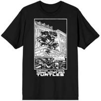 Teenage Mutant Ninja Turtles Raphael Comic Strip Black T-Shirt S įvairiaspalvis